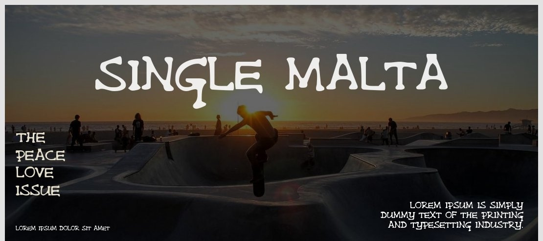 Single Malta Font