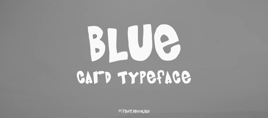 Blue Card Font