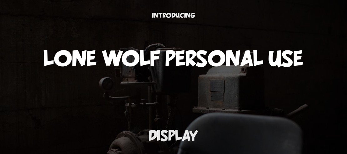 LONE WOLF PERSONAL USE Font