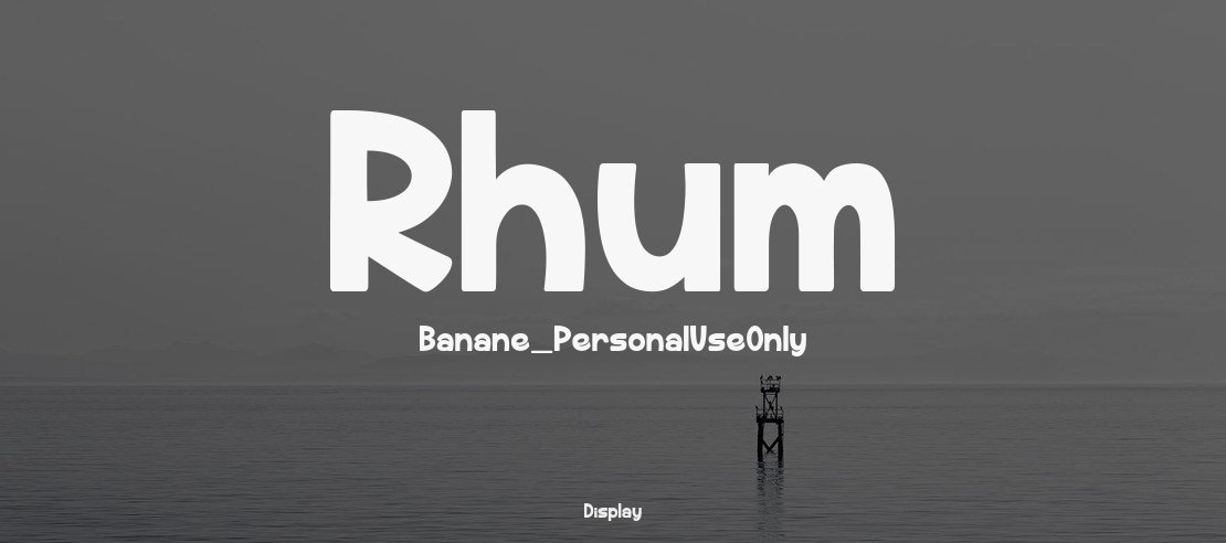 Rhum Banane_PersonalUseOnly Font