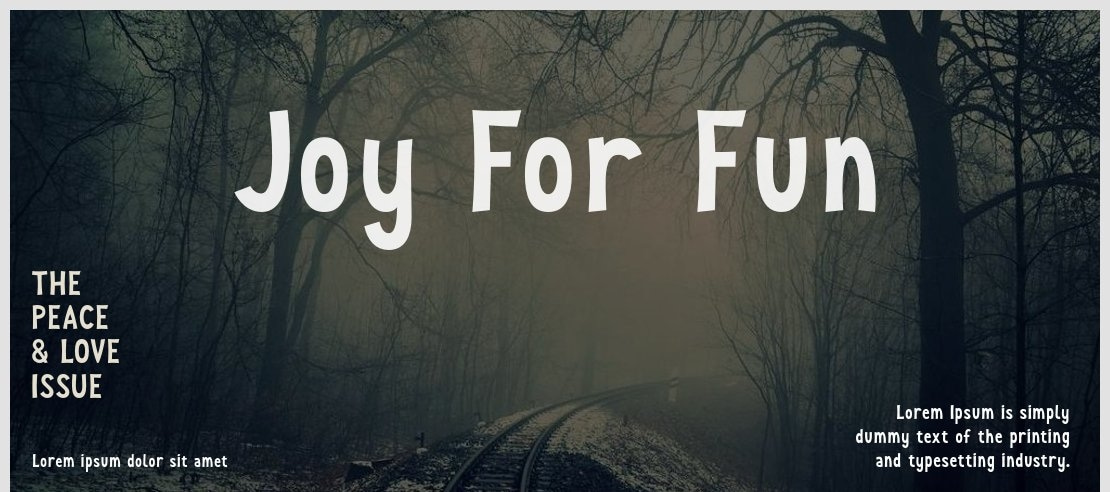 Joy For Fun Font