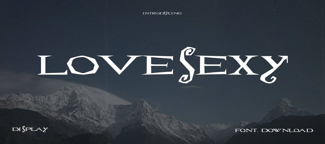 Lovesexy Font