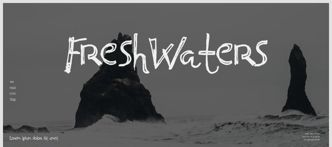 FreshWaters Font