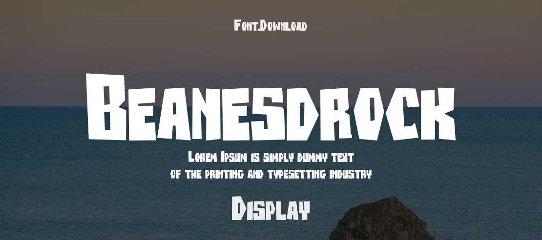 Beanesdrock Font