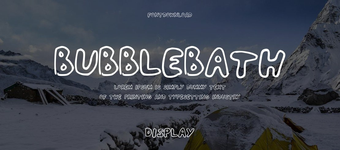 BubbleBath Font