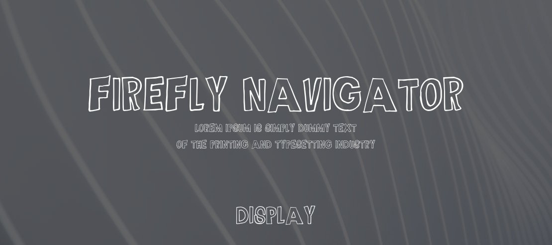 Firefly Navigator Font