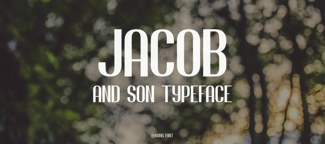 Jacob and son Font Family