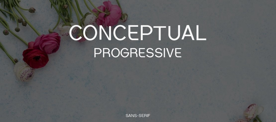 Conceptual Progressive Font