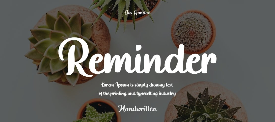 Reminder Font