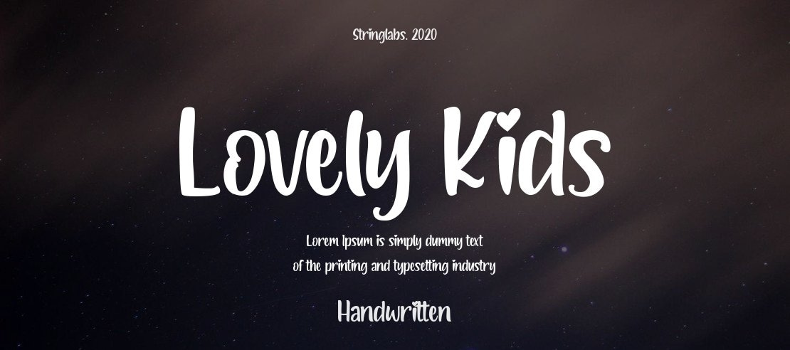 Lovely Kids Font