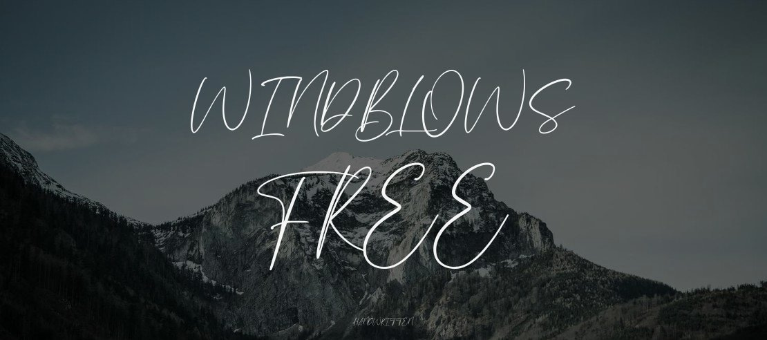 Windblows Free Font
