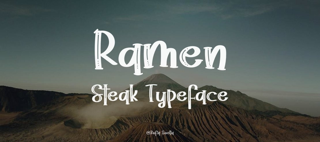 Ramen Steak Font