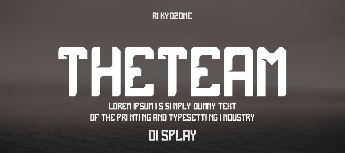 theTeam Font