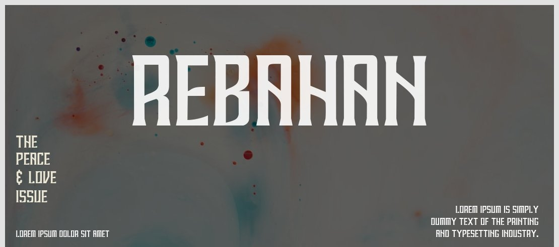 REBAHAN Font