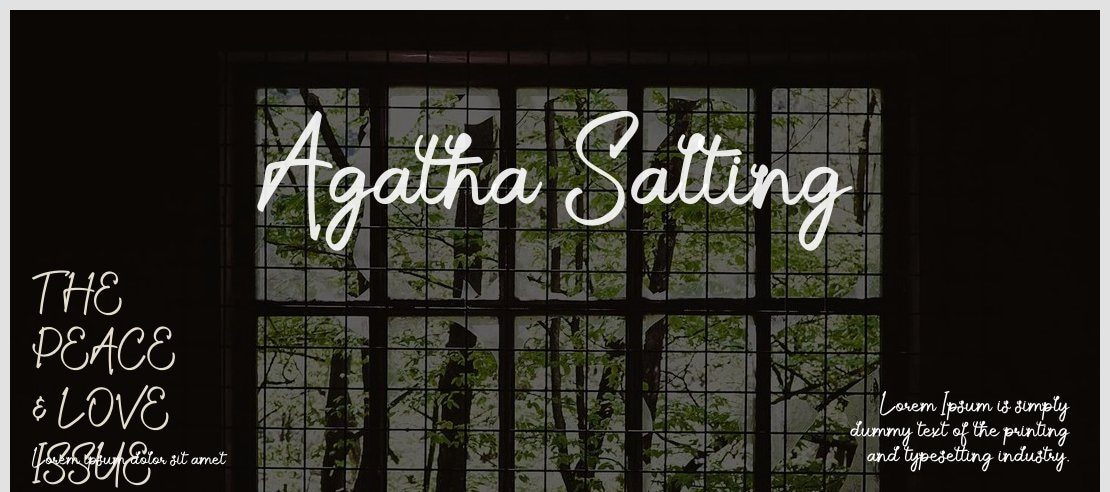 Agatha Salting Font