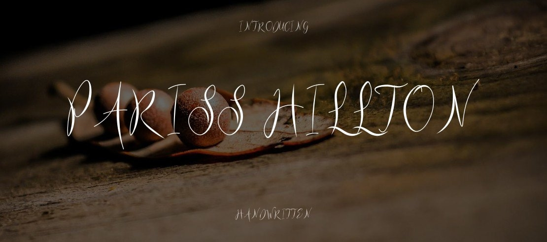 Pariss Hillton Font Family