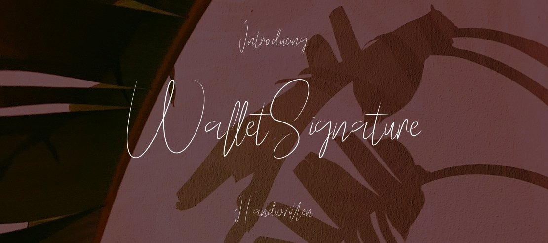 WalletSignature Font