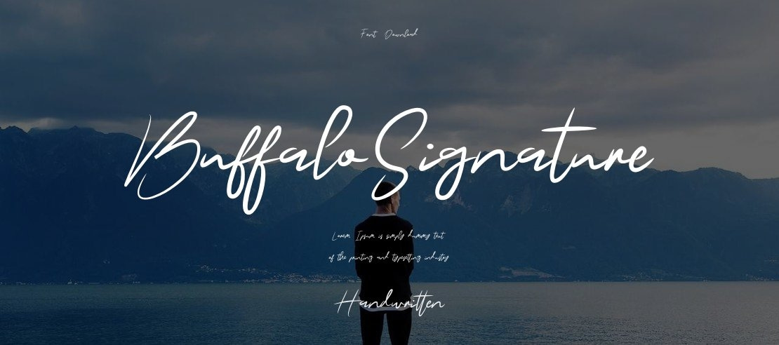 BuffaloSignature Font