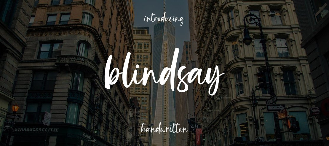 Blindsay Font