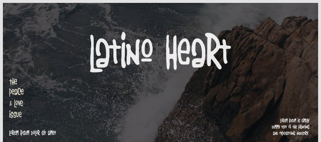 Latino Heart Font