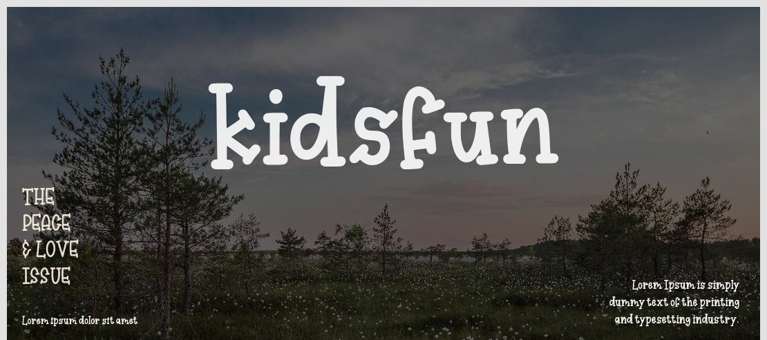 kidsfun Font
