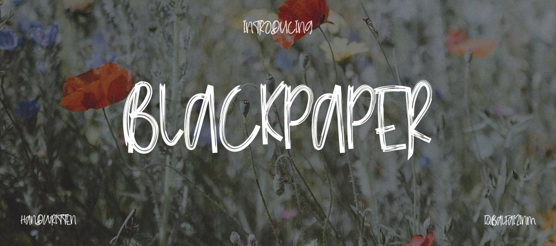 BlackPaper Font