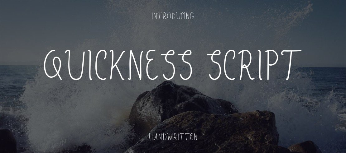 Quickness Script Font