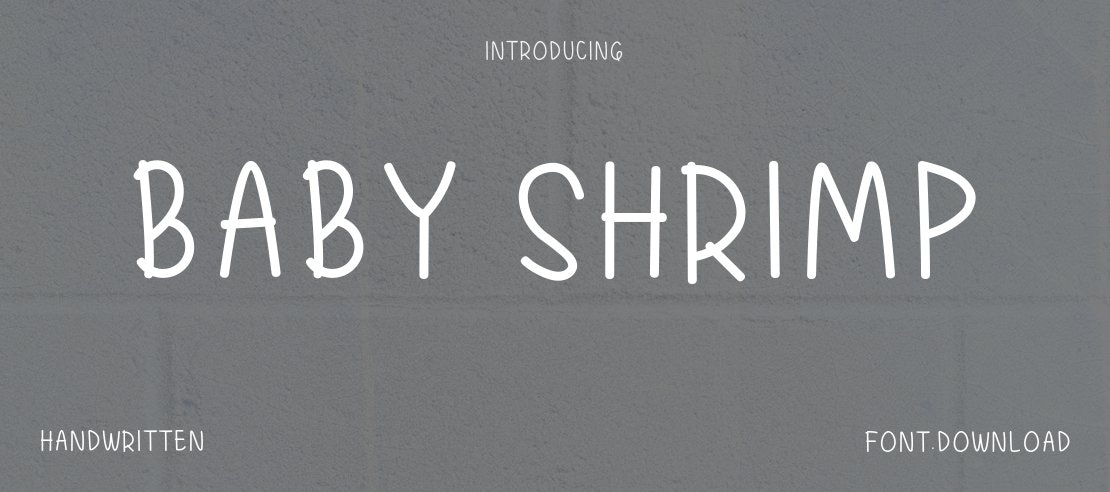 Baby Shrimp Font