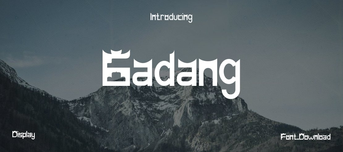 Gadang Font