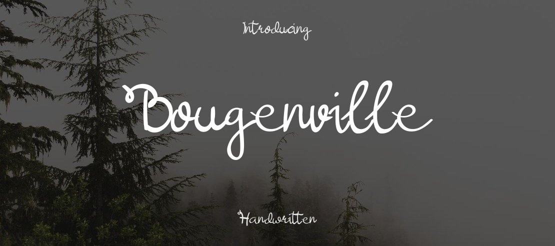Bougenville Font