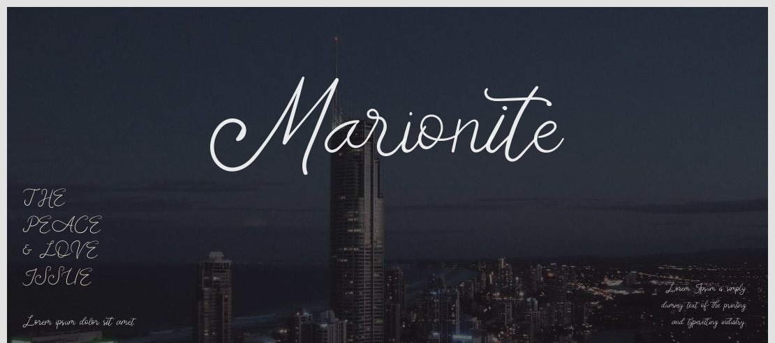 Marionite Font