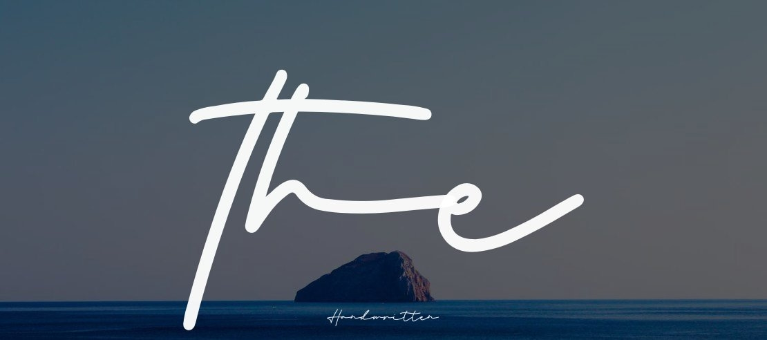 the Strong Signature Font