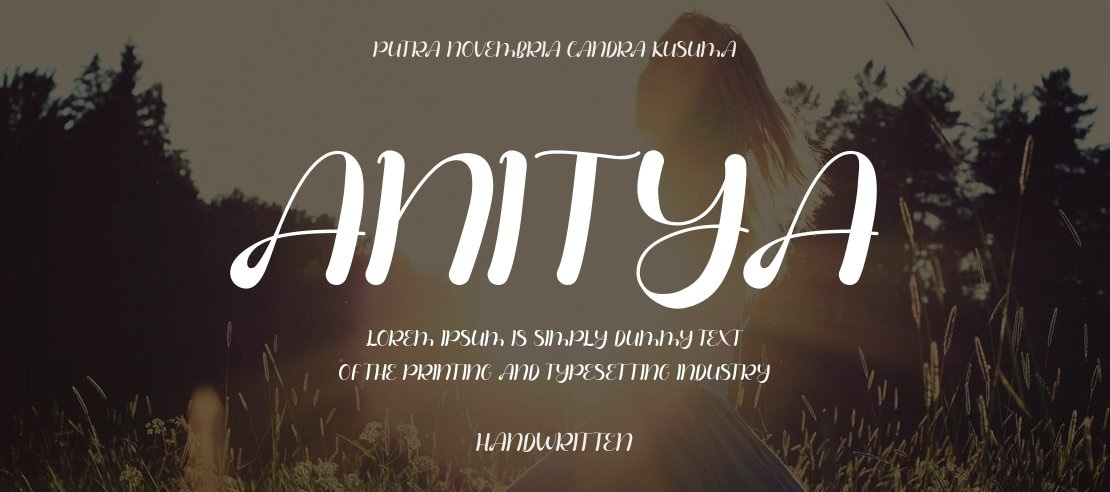 Anitya Font