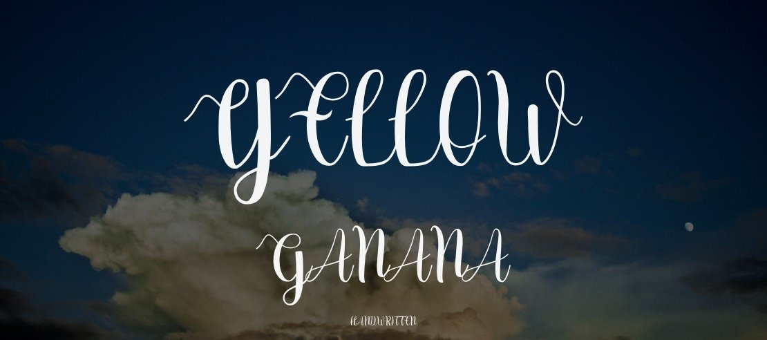 Yellow ganana Font