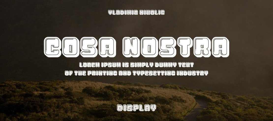 Cosa Nostra Font Family