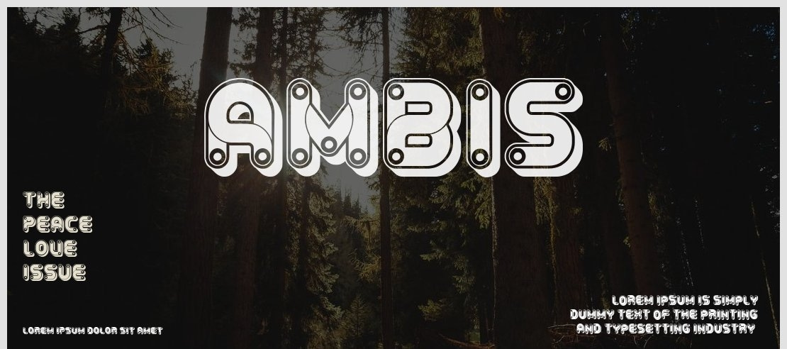 Ambis Font Family