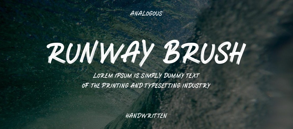 RUNWAY BRUSH Font