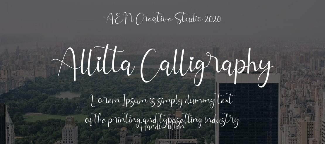 Allitta Calligraphy Font