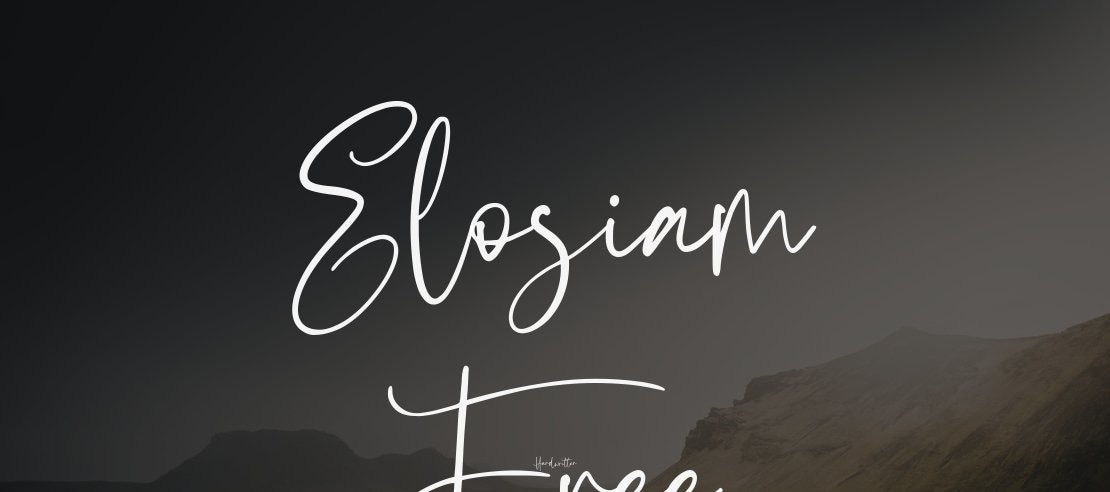 Elosiam Free Font