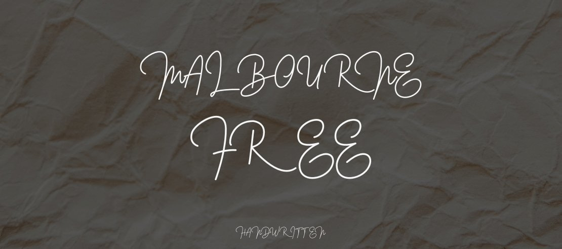 Malbourne FREE Font