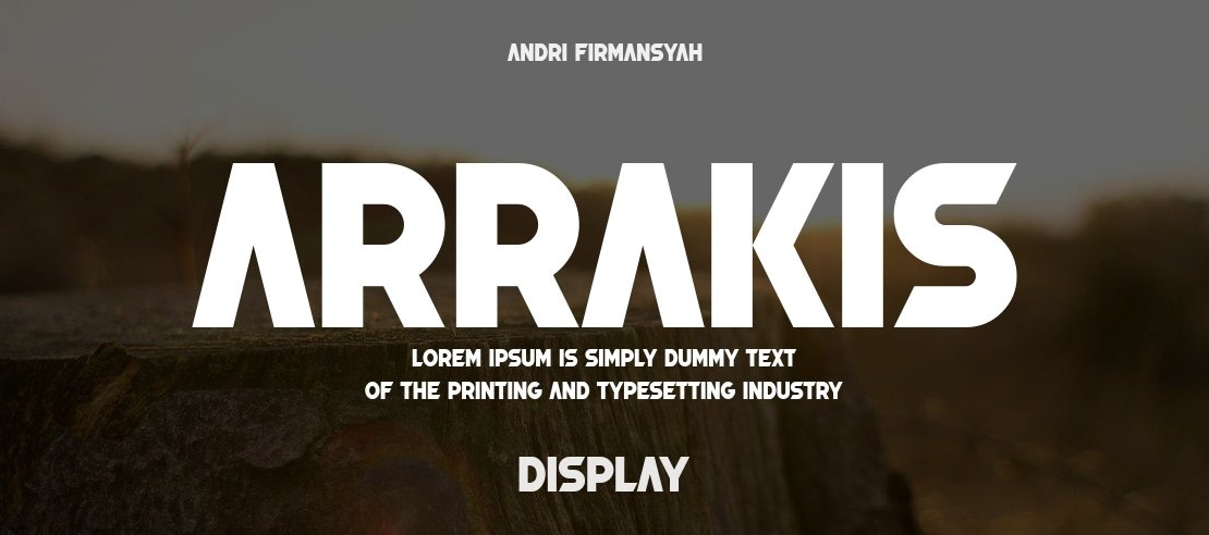 Arrakis Font