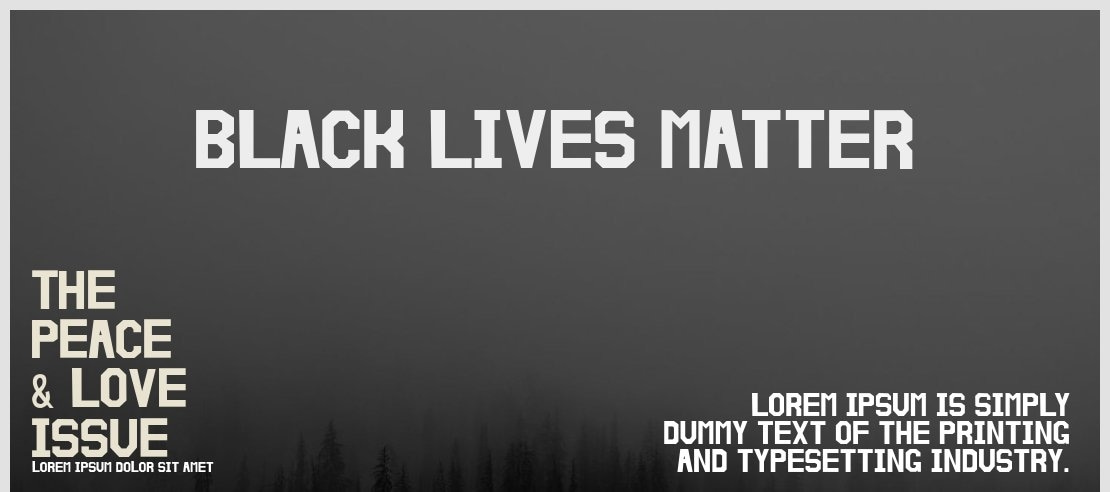 Black Lives Matter Font