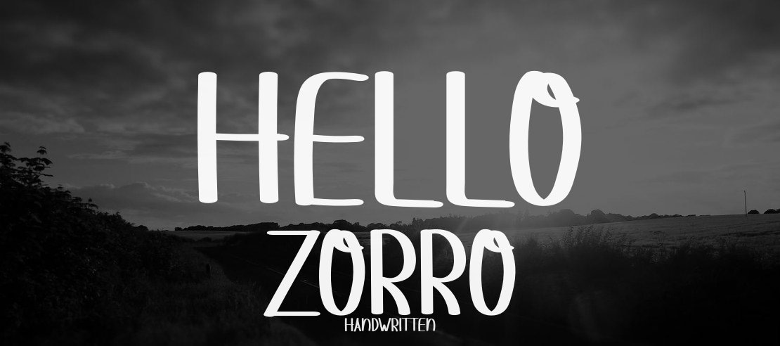 HELLO ZORRO Font