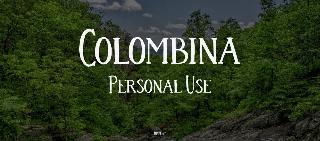 Colombina Personal Use Font