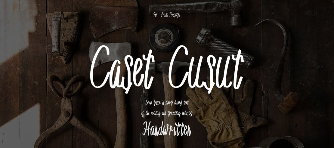 Caset Cusut Font