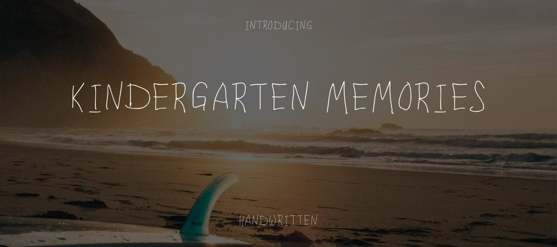 Kindergarten Memories Font