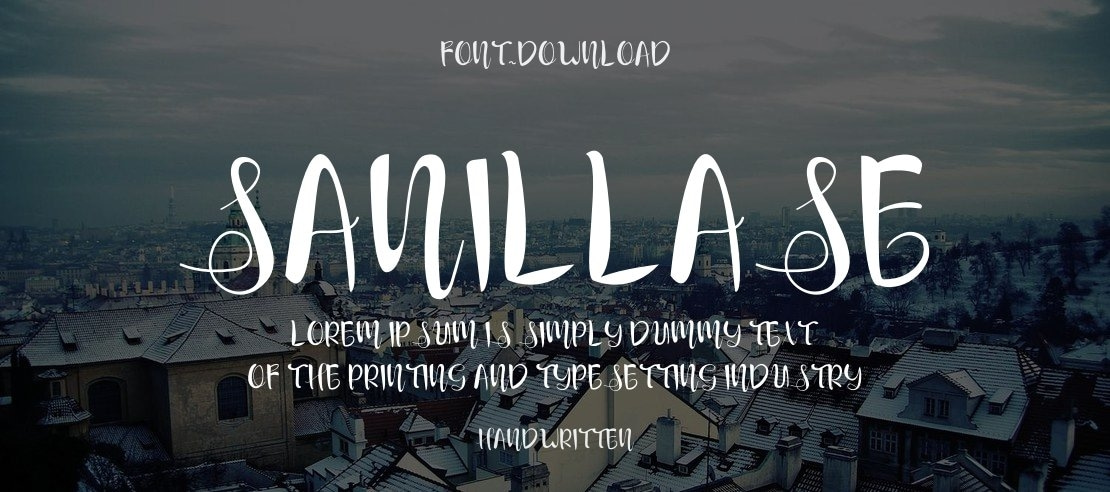 Sanillase Font