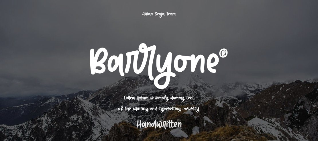 Barryone Font