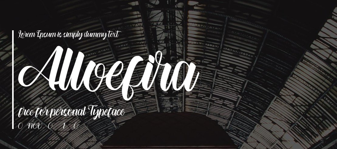 Alloefira free for personal Font