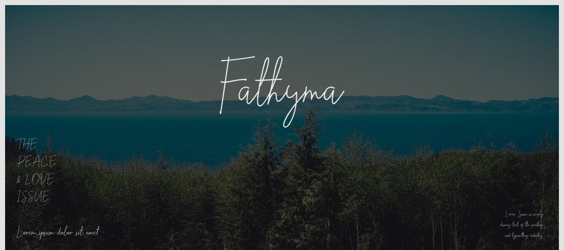 Fathyma Font